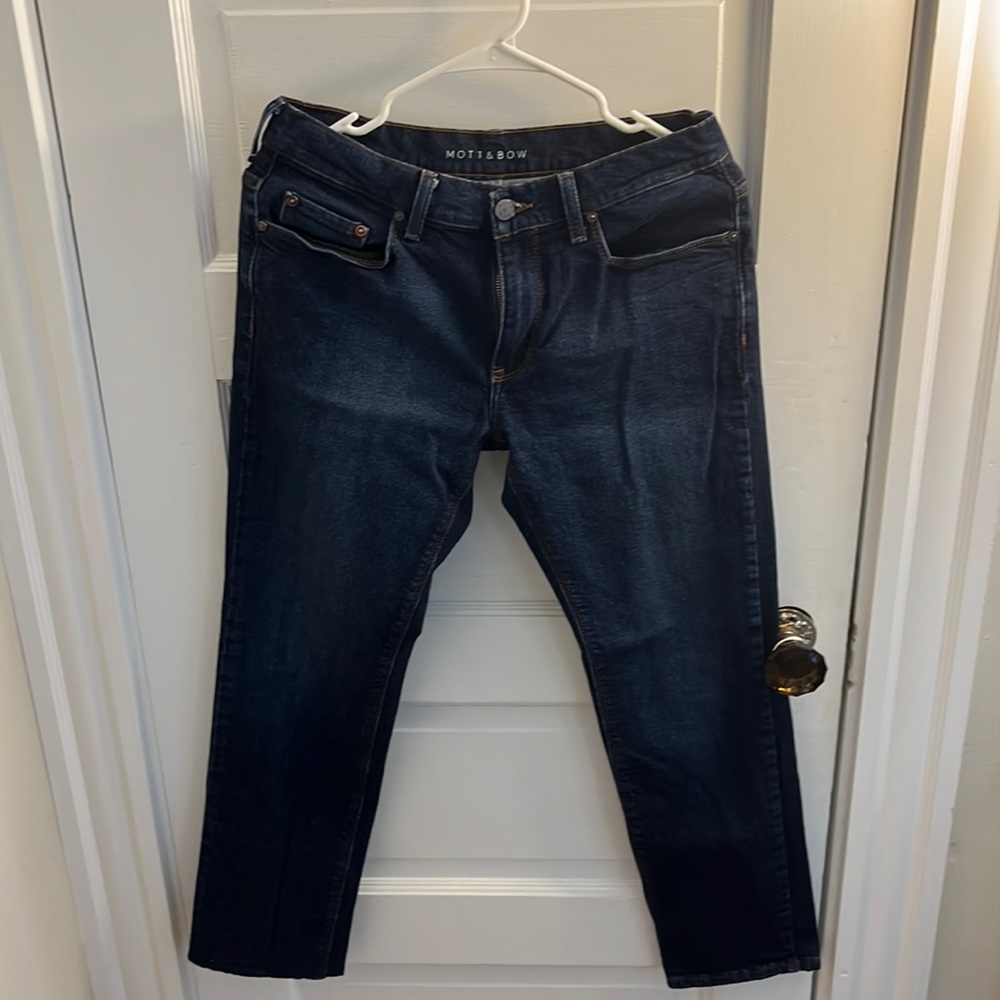 Mott & Bow men’s 30/30 slim blue jeans